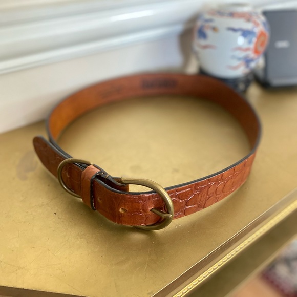 Vintage Land’s End Leather Belt made in England